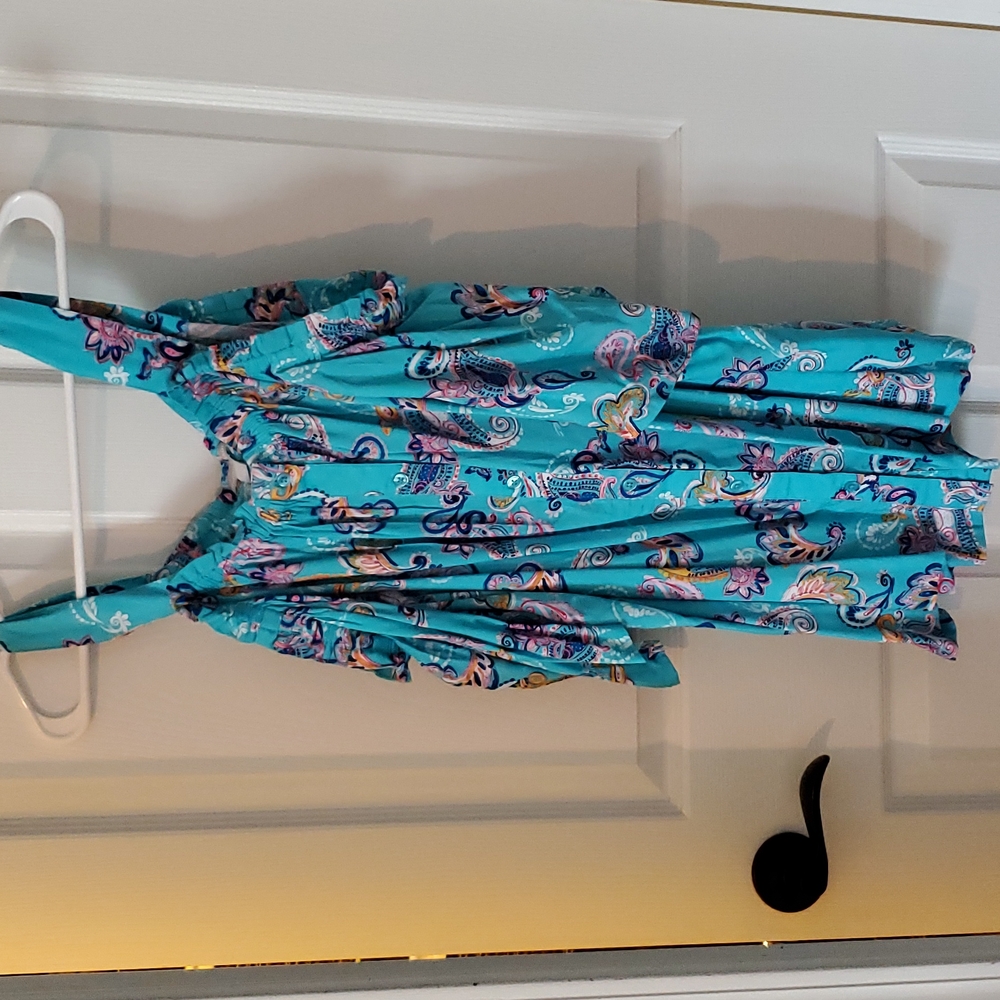 Women Within paisley off shoulder blouse